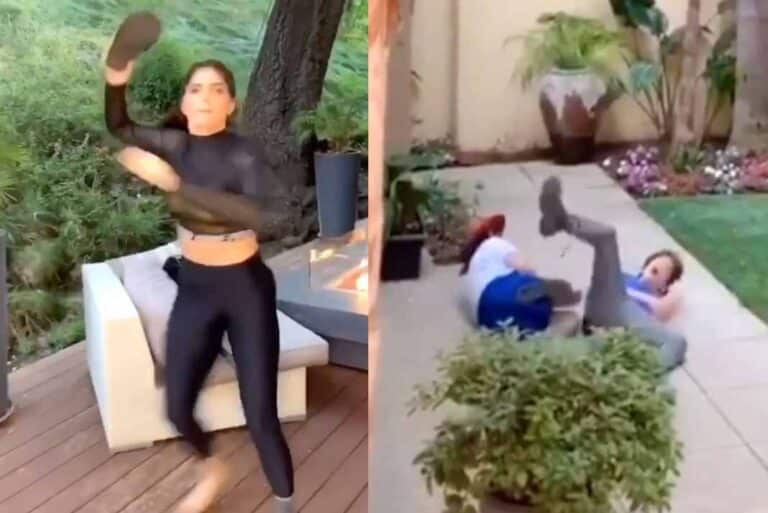 La poderosa chancla voladora de Ana Bárbara ( y su buena puntería)