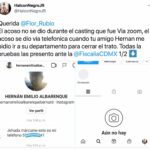 En este Twitt, el luchador le aclara a Flor Rubio que nunca dijo que el acoso haya ocurrido en el casting, como el productor se defendió