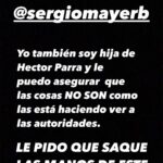 Con mensajes como éste, la hija mayor del actor pide al diputado y actor Sergio Mayer no colgarse del caso
