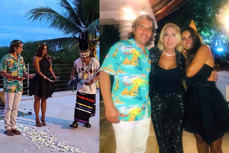 Galilea Montijo celebró 10 años de casada con fiesta y ritual indígena en Acapulco