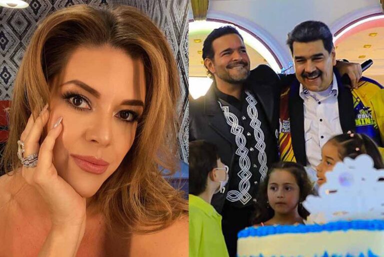 Alicia Machado reacciona contra Pablo Montero por ir a cantarle a Nicolás Maduro