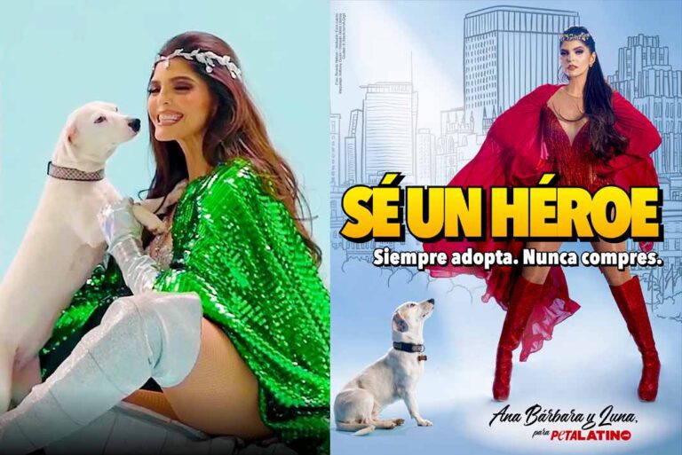 Ana Bárbara se convierte en superheroína de los perros