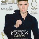 Kristos Andrews es un conocido actor (aquí en la portada de Soh Magazine) que ha trabajado en muchas series de televisión