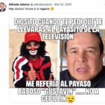 El año pasado, mientras todo México lloraba la muerte de Cepillín, Adame publicó esto en sus redes sociales contra Gustavo Adolfo Infante, faltándole el respeto a él y al recordado Payasito de la Tele