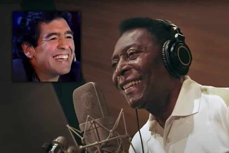 El día que Pelé (Q.E.P.D.) le cantó a Maradona, mostrando que no sólo tenía talento para el futbol