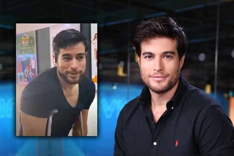 Atropellan a Danilo Carrera... y así se fue a grabar las escenas de su nueva telenovela
