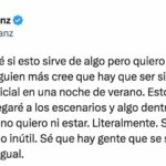 Alejandro Sanz alarmó a sus amigos y seguidores hace unos días, cuando publicó un tuit en el que decía "a veces no quiero ni estar"