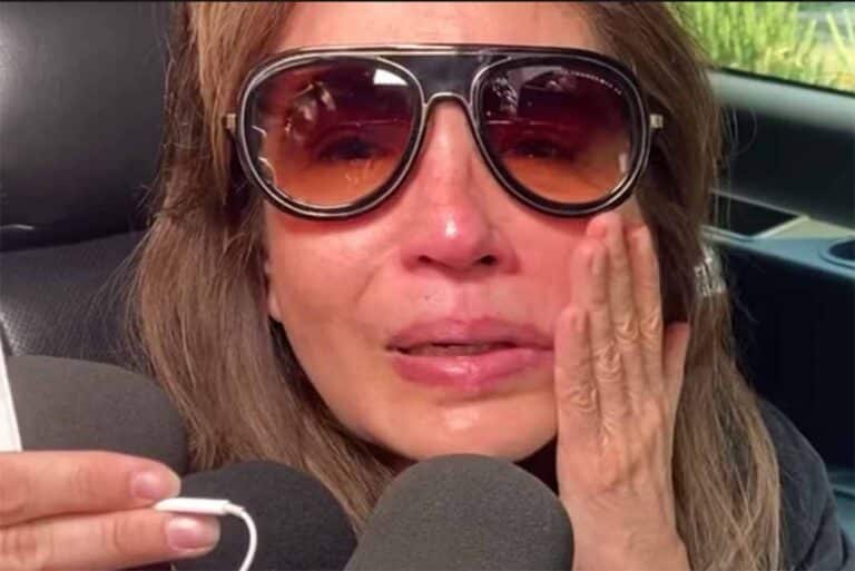 Llorando y "muy cansada", Yolanda Andrade asegura: "Estoy aquí de milagro"