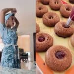 Ana Araujo se encarga de cocinar los diferentes tipos de donas que produce diariamente