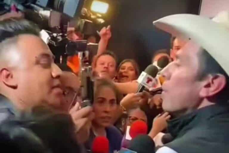 "No me vuelvas a tocar": La inesperada reacción de Jorge Salinas contra un reportero
