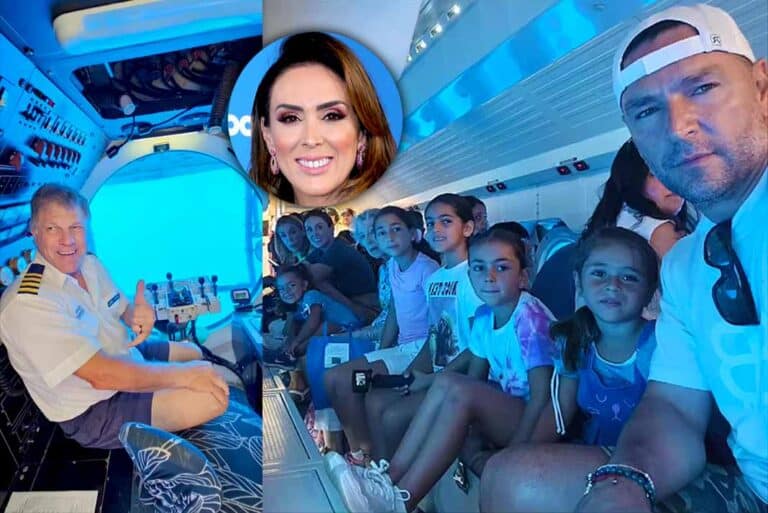 Critican a Jacky Bracamontes por pasear en submarino con sus 5 hijas tras la tragedia del Titán