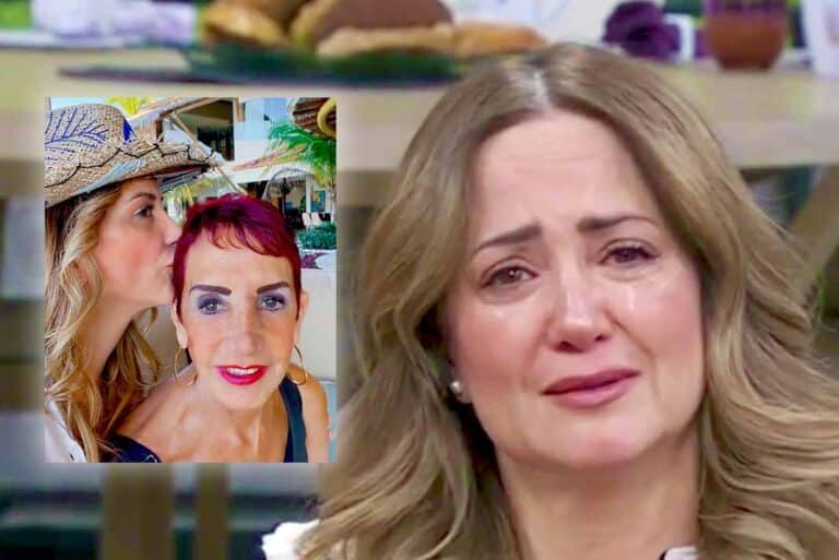 Entre lágrimas, Andrea Legarreta revela que sabía que ya no volvería a ver a su madre