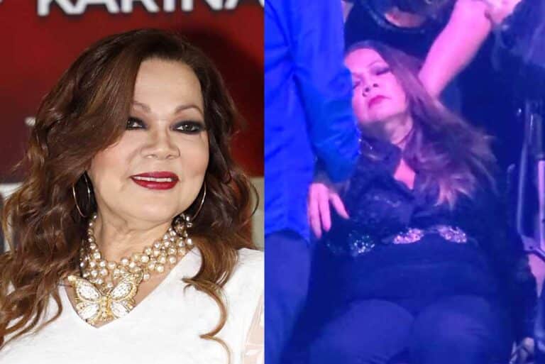 Ángela Carrasco se desmaya en pleno concierto a sus 72 años