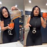 La presentadora recomendó beber batidos de papaya con agua, una fruta que dijo, le ha salvado la vida, pues le refresca y protege el estómago
