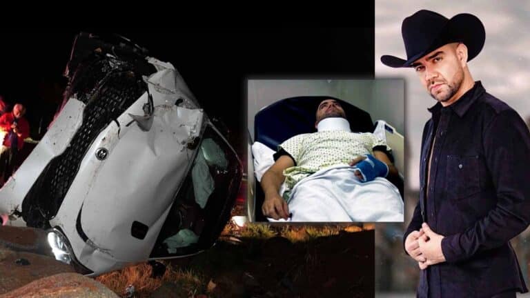 El cantante Edwin García sufre aparatosa volcadura en carretera