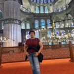 Tras su caída en Turquía, Sylvia sólo pudo compartir en sus redes su visita a esta mezquita en Estambul