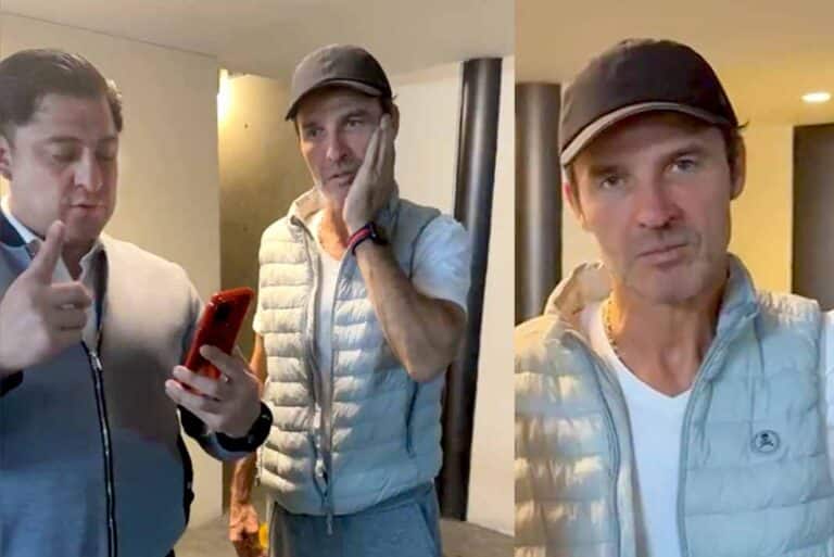 Policías le rompen la puerta a Leonardo García y lo desalojan de su apartamento