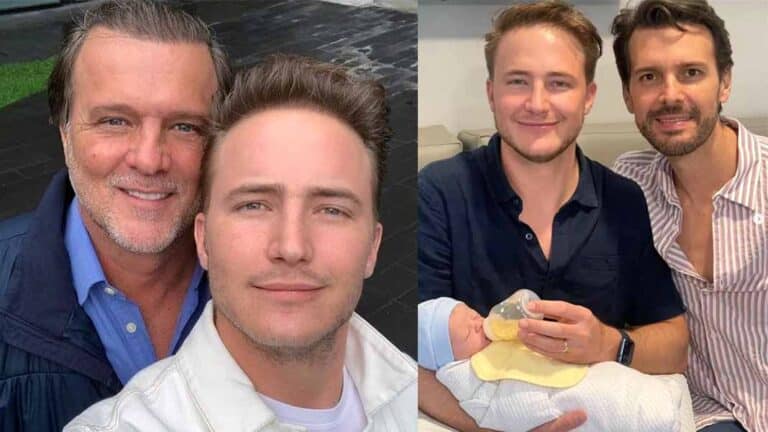 René Strickler ya es abuelo: su hijo y su yerno tuvieron un bebé por vientre de alquiler