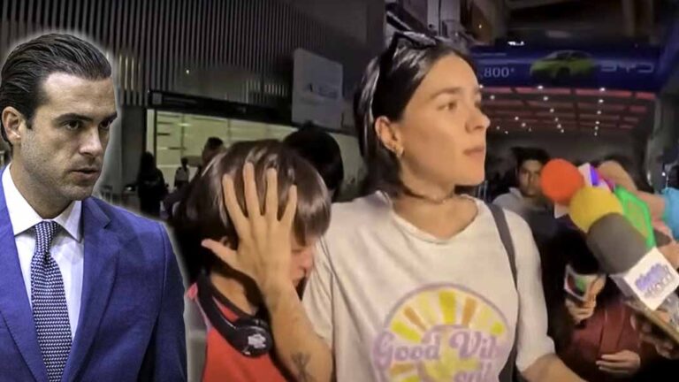 Reporteros hacen llorar al hijo de Pablo Lyle y acosan a su ex esposa
