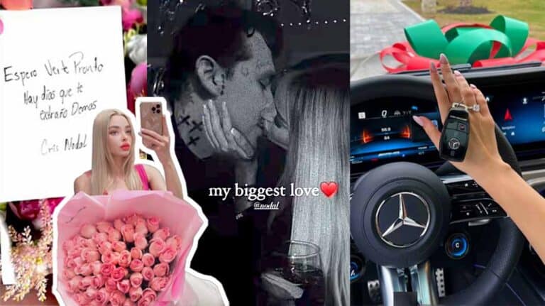 Influencer muestra costosos regalos; afirma que son de su 'novio' Nodal