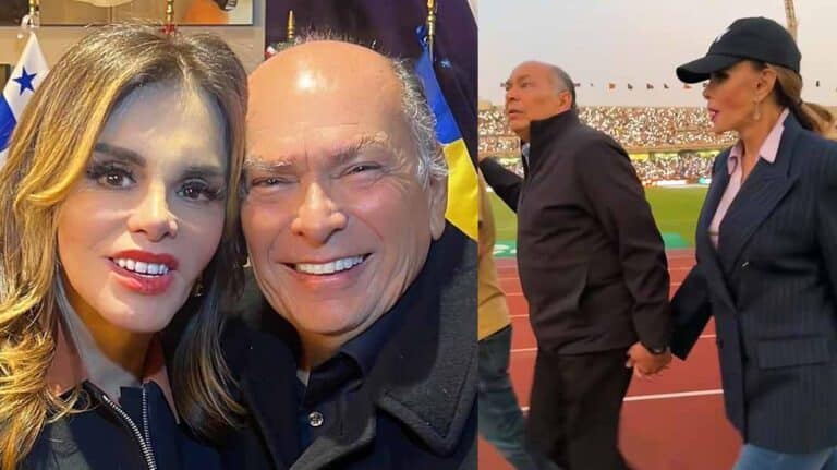 Papá de Checo Pérez confirma romance con Lucía Méndez ¡y quiere casarse con ella!