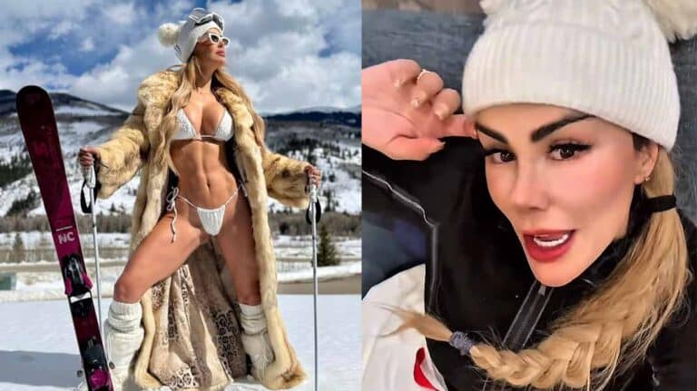 Ninel Conde no tuvo frío esquiando, pero sí un accidente "de la manera más tonta"