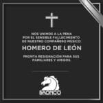 El grupo Bronco fue una de las muchas agrupaciones que se unieron a externar sus condolencias a familiares y admiradores de Homero de León en redes sociales
