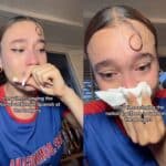 En un video que rápidamente de viralizó, Nezza dijo llorando que cantó la versión es español, pese a que se lo prohibieron, porque su familia también es inmigrante