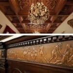 Los relieves en sus techos y en sus paredes son en sí una obra de arte del estilo neoclásico europeo