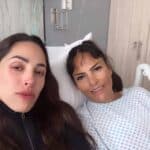 Fabiola Campomanes, acompañada de su hija Sofía, habló desde el hospital de la operación a la que fue sometida
