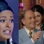 Galilea copntestando la pregunta que le dio el triunfo como "Chica TV" en Televisa, concurso conducido por Raúl Velasco en 1993