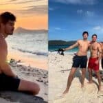 Manuel Masalva contrajo la bacteria en Filipinas, durante un viaje con amigos, entre ellos el actor Emmanuel Palomares (de rojo), y al llegar a Dubái tuvo que ser internado de urgencia