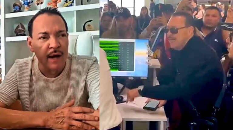 Julio Preciado explota en aeropuerto: gritos, manotazos e insultos por retraso de vuelo