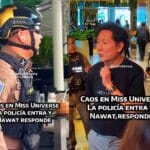 Este es el momento en el que Newat explica a la policía que la parte del concurso que él dirige por parte de Tailandia no tiene nada que ver con el casino que es patrocinador, pue éste se consiguió a través del dueño del copropietario del concurso, el mexicano Raúl Rocha Cantú, que opera desde México