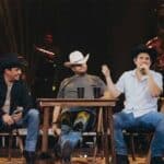 Julión Álvarez y Alfredo Olivas (extremos) se habían estado uniendo recientemente como invitados a la gira de su amigo el cantante Edén Muñoz