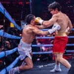 Apenas comenzaba la pelea, cuando a los 30 segundos del primer round, Aarón Mercury mandó por primera vez a la lona a Mario Bautista