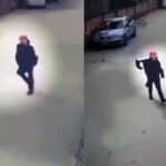 Videos de seguridad muestran desde que el atacante rondaba el lugar donde se encontraban miembros del staff de una de las dos unidades que grababan escenas la serie en locaciones de Bogotá