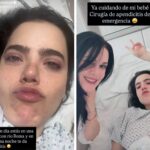 Camila Fernández y su madre, América Guinart, dieron a conocer en sus historias de Instagram la cirugía de emergencia de joven, debido a un apendicitis