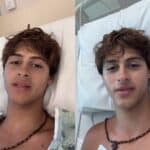 El joven griego se mantiene optimista en videos compartidos en sus redes sociales, en el que agradece seguir con vida