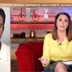 Con el rostro endurecido, nada qué ver con su habitual semblante relajado y sonriente, Vadhir Derbez dio la cara en el show "De Primera Mano"