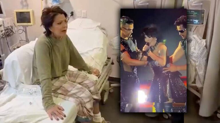 A Alejandra Guzmán se le zafó la cadera y pidió una ambulancia en pleno show